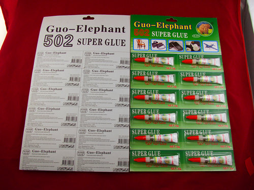 new guo-elephant 3g  super glue  (12pcs/card)