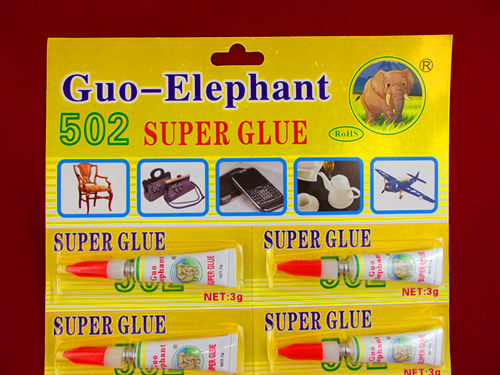 yellow  card  3 gms  superglue (guo-elephant)